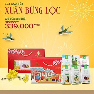 Set quà tết Xuân Bừng Lộc Nonglamfood | Quà tặng cao cấp Xuân Giáp Thìn cho người thân, bạn bè, doanh nghiệp