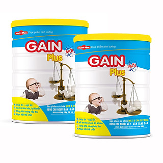 Combo Sữa bột GAIN PLUS dùng cho người gầy tăng cân NUTRI PLUS - 900G