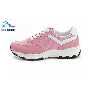 Giày Thể Thao Nữ Cổ Thấp  S11Tăng Chiều Cao Màu Hồng