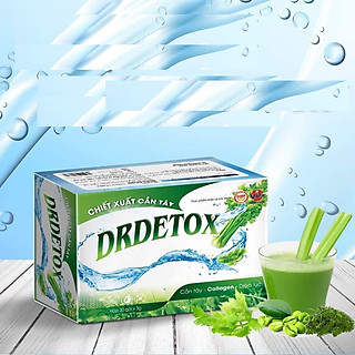 DETOX Bột Cần tây- Thải độc cơ thể - diệp lục-cafe xanh DRDETOX(Hộp 30 gói)