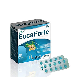 Viên Uống Giảm Ho EUCA FORTE (Hộp 100 Viên) - Hỗ Trợ Giảm Ho, Giảm Đờm, Khàn Tiếng Do Viêm Họng, Viêm Phế Quản