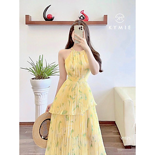 ĐẦM VOAN HOA DẬP LY 2 LỚP MÀU Y HÌNH