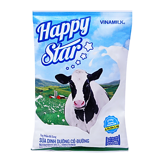 Sữa Dinh Dưỡng Có Đường Vinamilk Happy Star Bịch 220ML