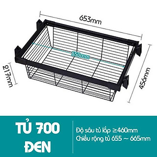 Khung Rổ Đựng Quần Áo Có Ray Trượt TT06
