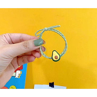 Set 5 Dây Cột Tóc Trái Bơ Dây Xoắn