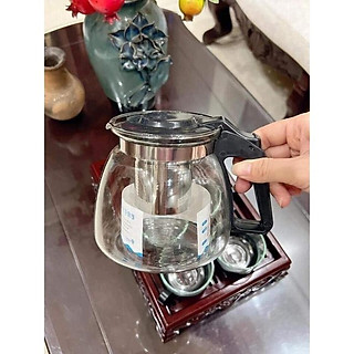 BỘ ẤM CHÉN TRÀ THỦY TINH CÓ KHAY LỌC TRÀ