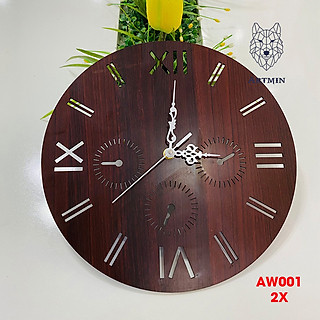 AW001 - Đồng Hồ Gỗ Treo Tường – Décor Trang Trí