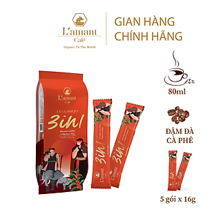Cafe L'amant hòa tan 3in1 thơm ngon (16gr x 5 gói)
