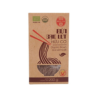 Bún gạo lứt hữu cơ Bích Chi eat clean hộp 200g