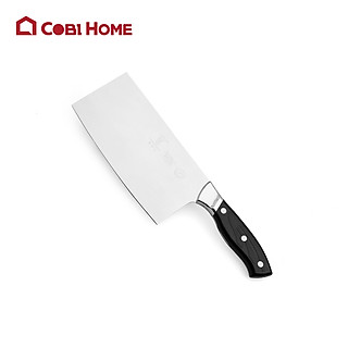 Dao chặt Chinese Cleaver tay cầm nhựa màu đen, dao chặt chuyên dụng cao cấp 308*90mm