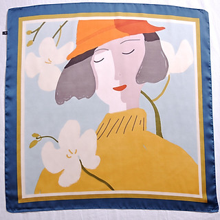 Khăn lụa vuông 70x70cm - Khăn Bandana lụa vuông 70x70 choàng cổ trùm đầu đi biển buộc tóc, áo yếm