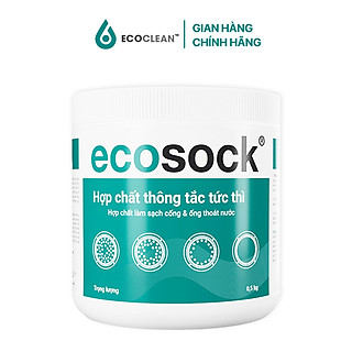 Bột Thông Tắc Cống, Đường Ống - EcoSock Hộp 0.5Kg - Hàng Chính Hãng Từ Mỹ
