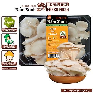 Nấm Sò Trắng Tươi 100gr 200gr 500gr - Nông Trại Nấm Xanh