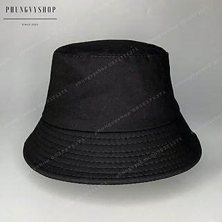 Mũ Bucket ĐEN TRƠN- Nón tai bèo