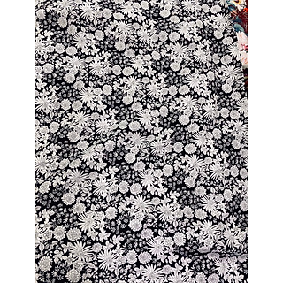 Vải Lụa Hàn hoa cúc MS09120