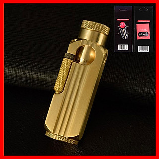 Combo Hộp Quẹt Bật Lửa Xăng Đá Được Làm Bằng Đồng Thau Đánh Lửa Tốt Z-1 + Tặng Bộ Bấc Đá Chuyên Dụng Cho Bật Lửa