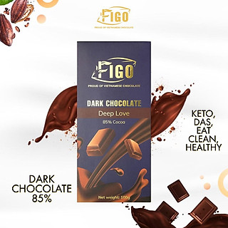 Kẹo socola đen đắng 85% cacao ít đường 50g FIGO