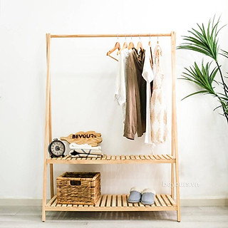 KỆ TREO QUẦN ÁO 2 TẦNGMiễn Phí Ship GỖ MDF CAO CẤP