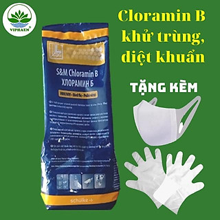 Cloramin B Séc 25%, Chloramin S&M Schulke Tiệp Khắc, Bột khử trùng nước, sát khuẩn đồ dùng (Bao 1 Kg)