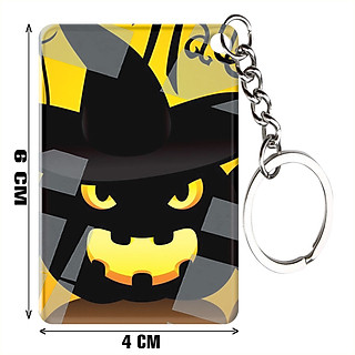 Móc khóa mica in hình