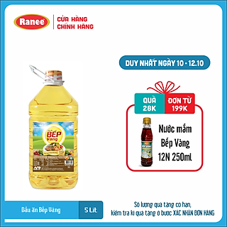 Dầu ăn Bếp Vàng 5 lít (1 chai/ 5 lít )