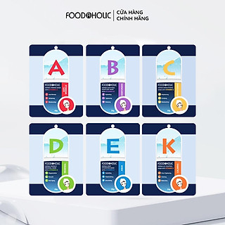 Combo 6 Mặt Nạ Dưỡng Vitamin Cao Cấp FOODAHOLIC 23gx6
