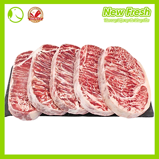 Thăn Ngoại bò Úc Hokubee cắt lát hiệu Metique Beef thịt mềm béo siêu hấp dẫn túi 1Kg