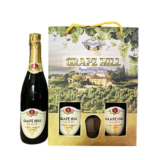 COMBO 2 CHAI NƯỚC ÉP NHO CÓ RED GRAPE GRAPE HILL  + HỘP QUÀ TẾT SANG TRỌNG,MÓN QUÀ Ý NGHĨA CHO BẠN BÈ VÀ NGƯỜI THÂN