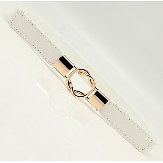 Thắt lưng dây nịt nữ đẹp màu trắng thời trang Hàn Quốc dona21101101