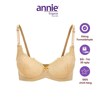 Áo ngực ren mút dày push up cao cấp annie bra 8146 tạo dáng, nâng ngực sexy, vải lót cotton thoáng mát thấm hút mồ hôi