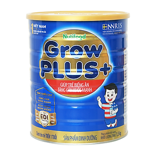 Sữa Bột Grow Plus + Tăng Cân Cho Bé Trên 1 Tuổi Hộp 1.5kg