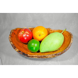 Khay trái cây gỗ lũa Bình Linh