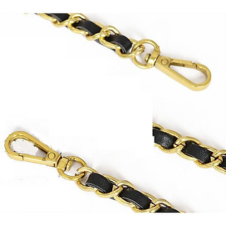 dây da phối xích, dây xích kim loại đeo vai túi xách quai túi