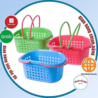 Giỏ đựng đồ đa năng có quai cầm 3 size Nhựa Việt Nhật