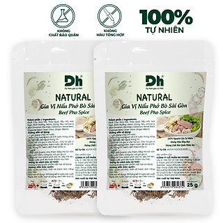 Combo 2 gói Natural Gia Vị Nấu Phở Bò Sài Gòn Dh Foods