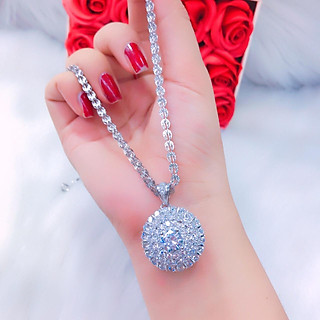 Dây chuyền nữ xi dát bạch kim cao cấp