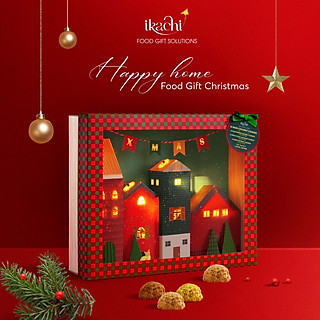Set hộp quà tặng Giáng sinh xanh "Happy Homein - Quà tặng Noel ý nghĩa cho gia đình, doanh nghiệp