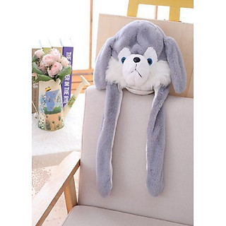 Mũ Tai Cún Giật Kpop Siêu Hot Màu Xám 52x20cm