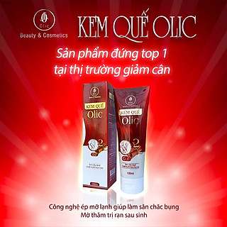 Kem tan mỡ Quế Hồi OLIC giúp tan mỡ thừa, săn chắc toàn thân (đốt cháy mỡ vùng eo, bụng, đùi, bắp tay, bắp chân, nọng cằm) với nguyên liệu từ Quế Hồi và Hoa Tulip.