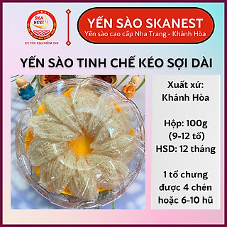 Yến sào tinh chế ít sợi dài
