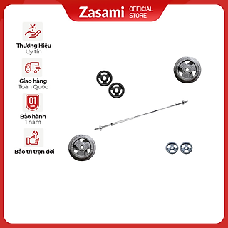 Bộ đòn 1m5 - 34kg tạ ( 2 đĩa 10kg - 2 đĩa 5kg - 2 đĩa 2kg)