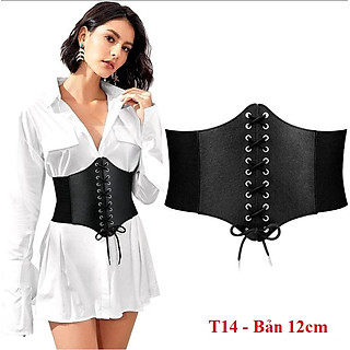 Đai váy Belt Corset Nịt bản to chun co giãn Bản to 12cm T14 Thít