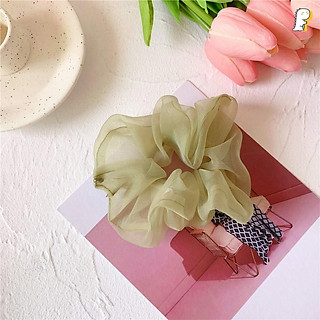 Buộc Tóc Vải Trơn, Dây Buộc Vải Voan Hàn Quốc Xinh Xắn