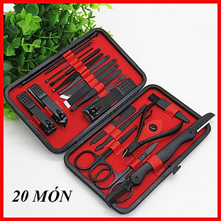 Bộ bấm móng tay, Bộ Dụng Cụ Bấm Móng Tay 20 Món - Bộ Kềm Cắt Móng Tay Cao Cấp