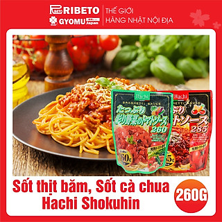 Sốt thịt băm , Sốt cà chua Hachi Shokuhin 260g - Hàng nội địa Nhật Bản