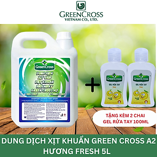 Dung dịch diệt khuẩn bề mặt không tỳ vết Green Cross A2 Can 5L Tiết kiệm
