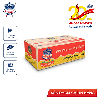 Cá hộp Sea Crown cá Nục sốt cà - Thùng 100 lon
