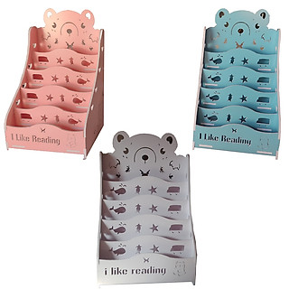 Kệ sách Gấu 2 chứa đồ đa năng (size bé)
