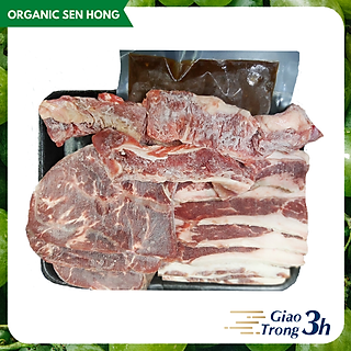 Set bò Mỹ nướng BBQ số 1 950gr ( Ba chỉ bò Mỹ, Lõi vai bò Mỹ, Dẻ sườn bò Mỹ và sốt ướp BBQ Á) được bán bởi Organic Sen Hồng - giao nhanh 3h