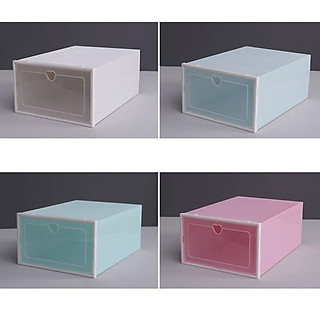 Combo 10 hộp đựng giày nhựa cứng size To